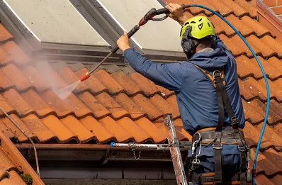 Démoussage et hydrofuge de toiture à Bertren